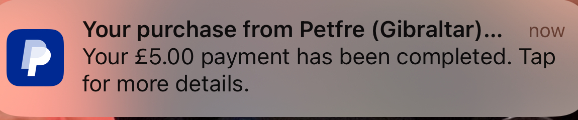 Betfred PayPal 3 (UK)