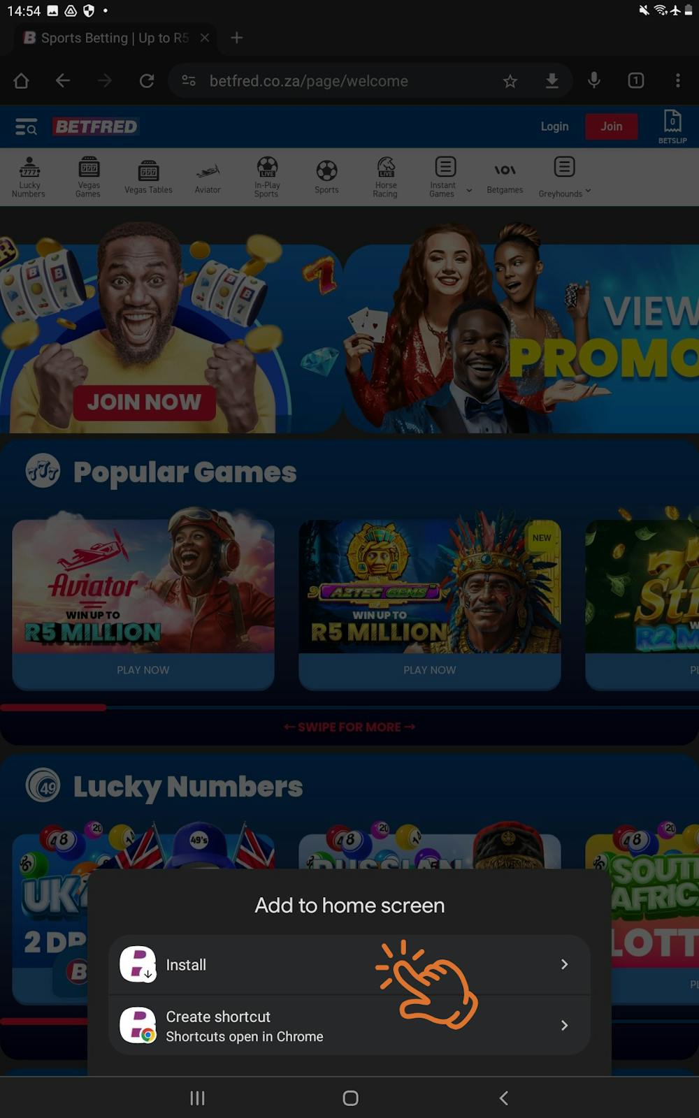 How to download Betfred App on Android 4