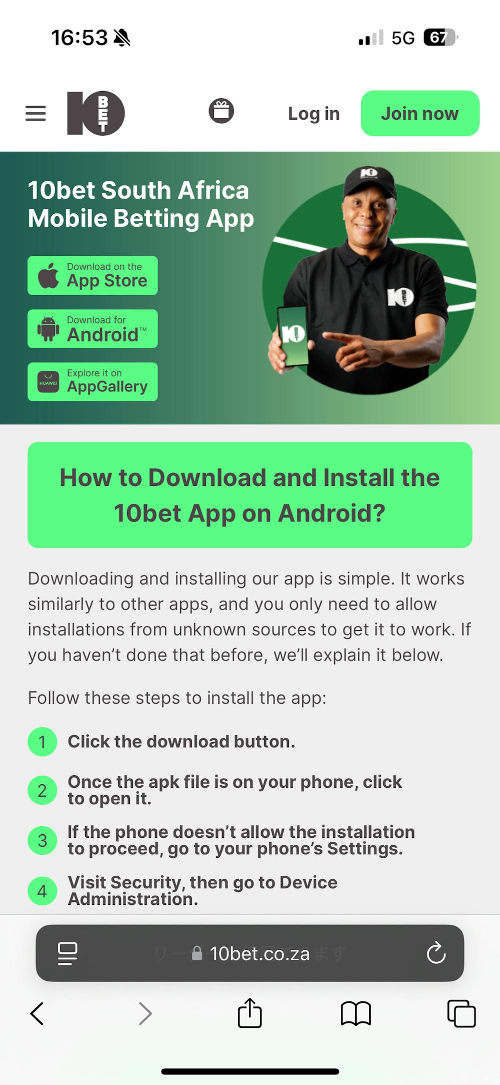 How to Install 10bet SA iOS Step 4