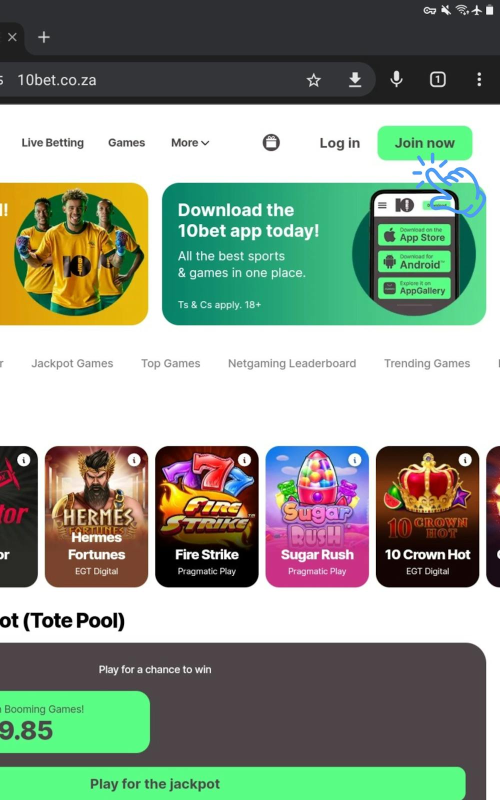 How to Install 10bet App Android Step 5