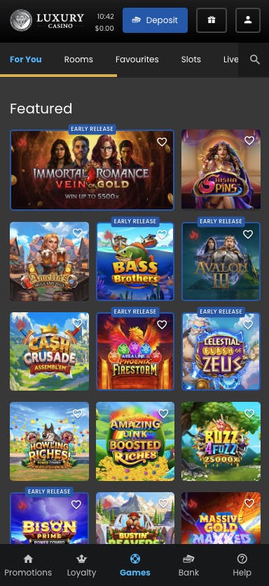 luxury casino games