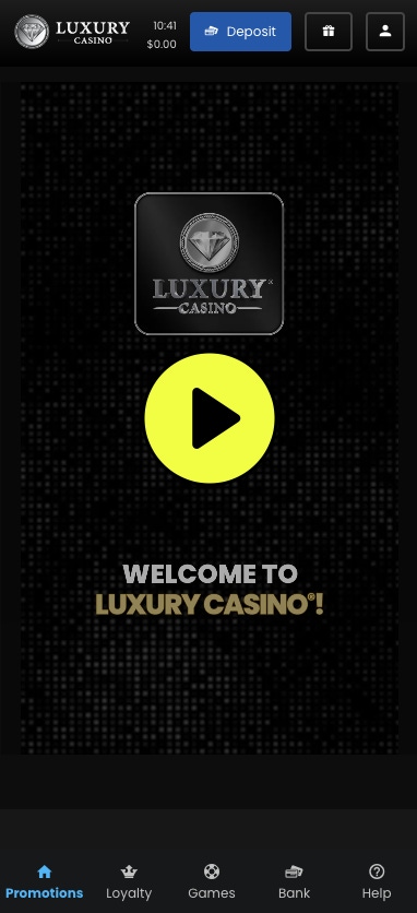 luxury casino home page