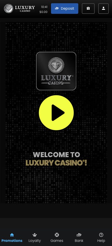 luxury casino home page