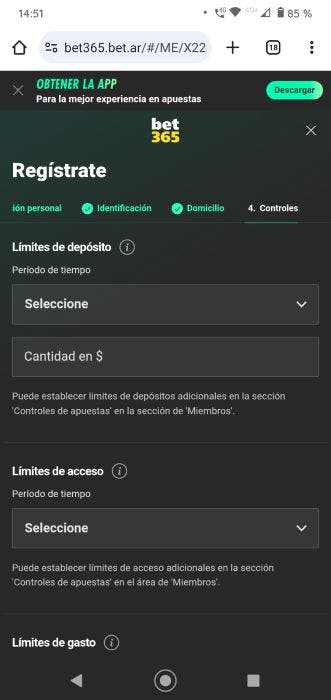 Bet365 Argentina Registro 5
