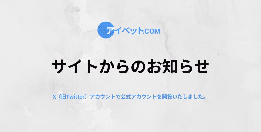お知らせ:公式X(旧Twitter)アカウントを開設しました!