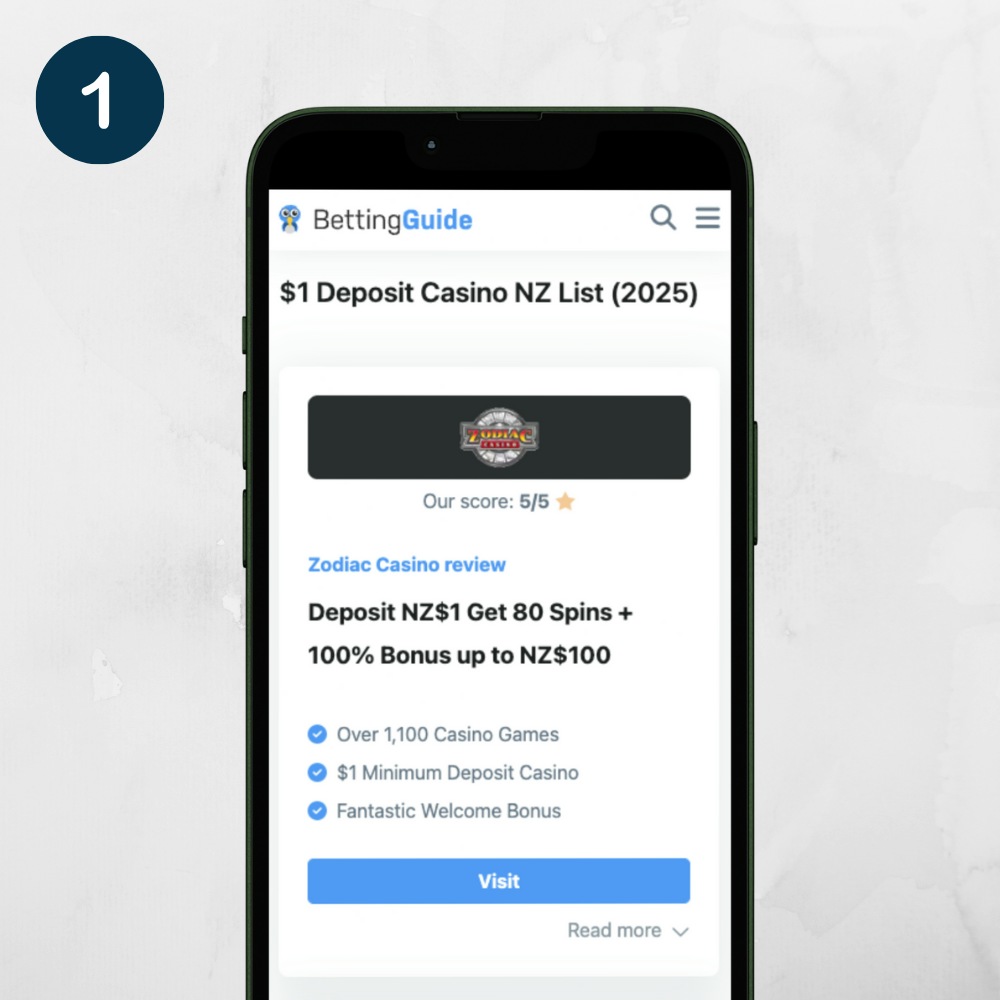 choose 1 dollar deposit casino