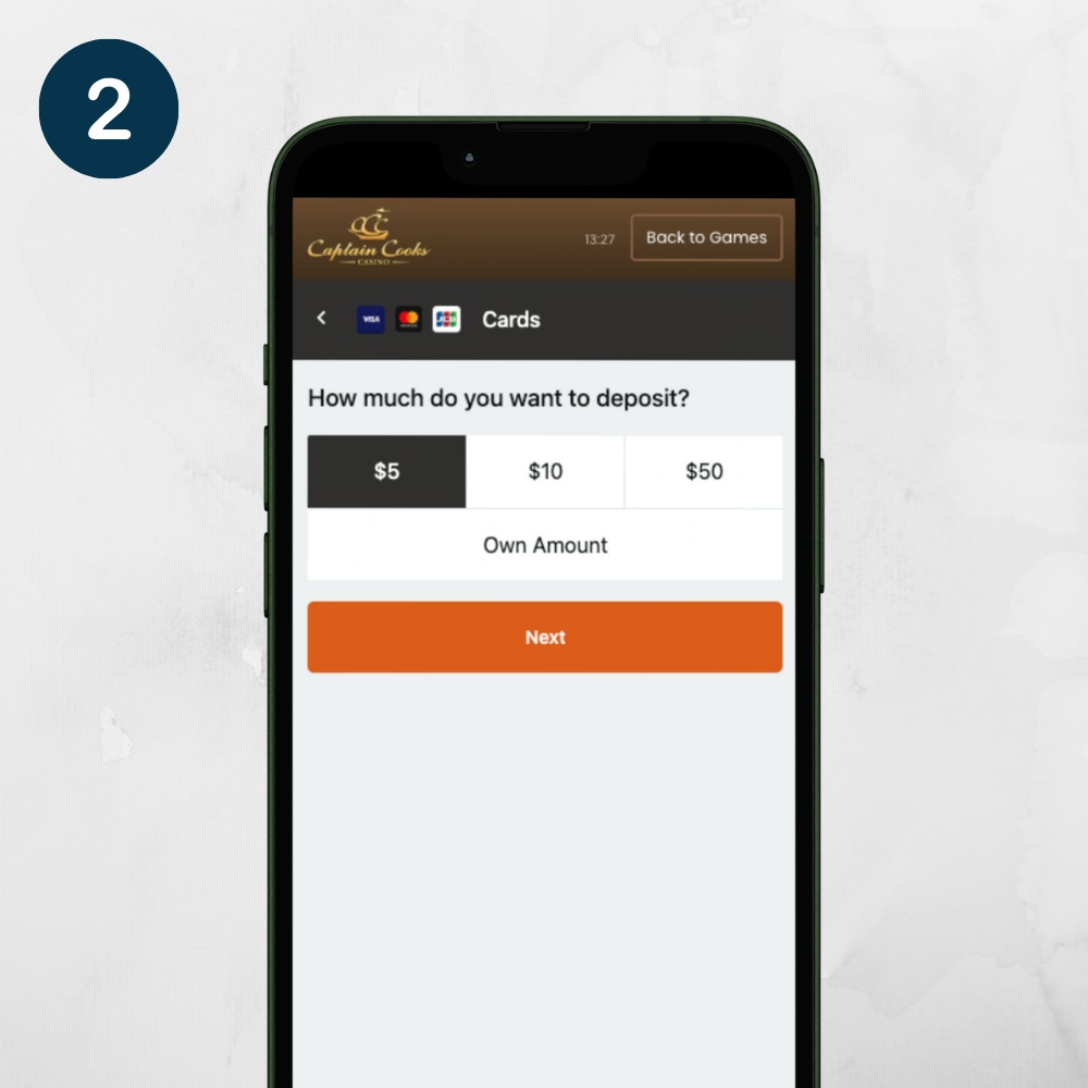 make a 5 dollar deposit