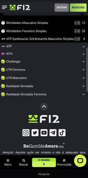 F12 Brasil tênis