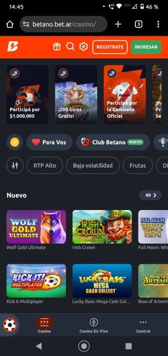 Betano Argentina Casino