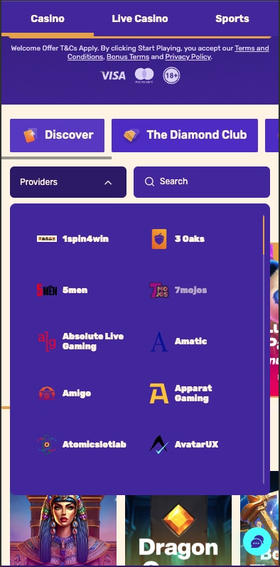 lets lucky casino game studios filter