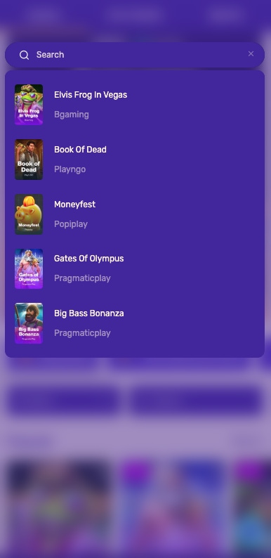 letslucky search function preview