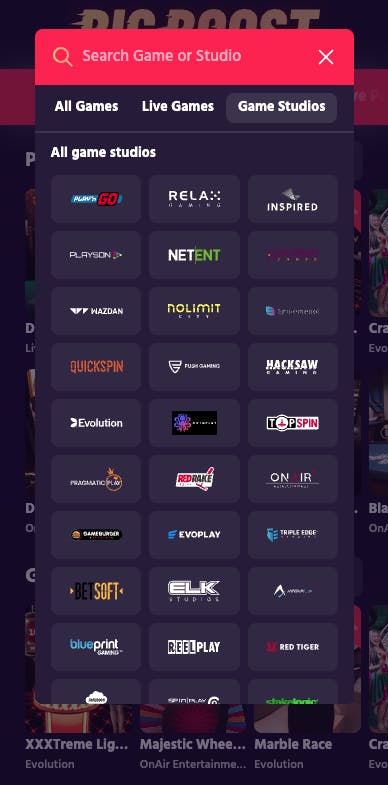 big boost game studios search 