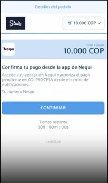 Stake Colombia DEPOSITAR 2