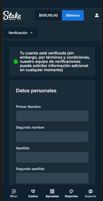 Stake Colombia VERIFICACIÓN 7