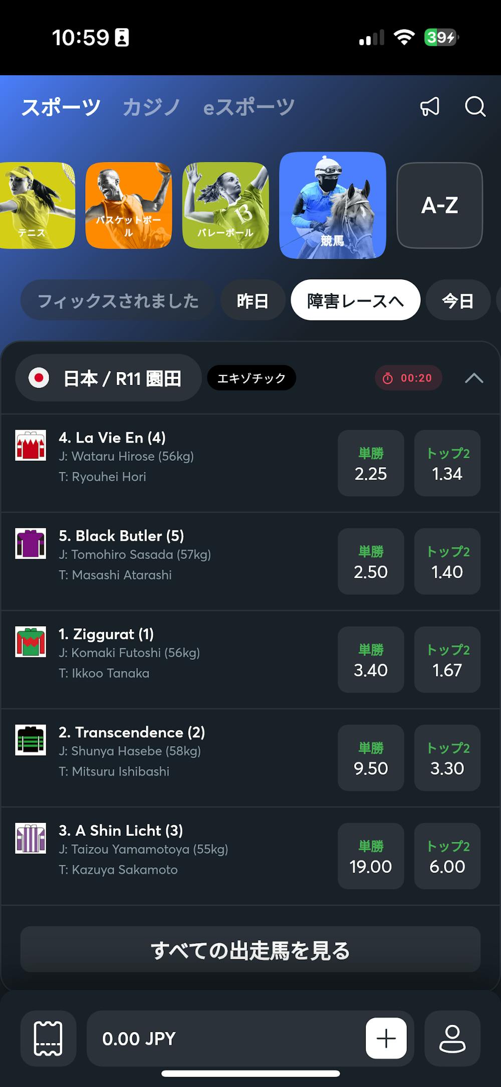Sportsbet.io 競馬