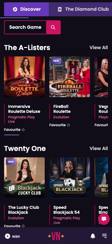 vegas now live casino preview