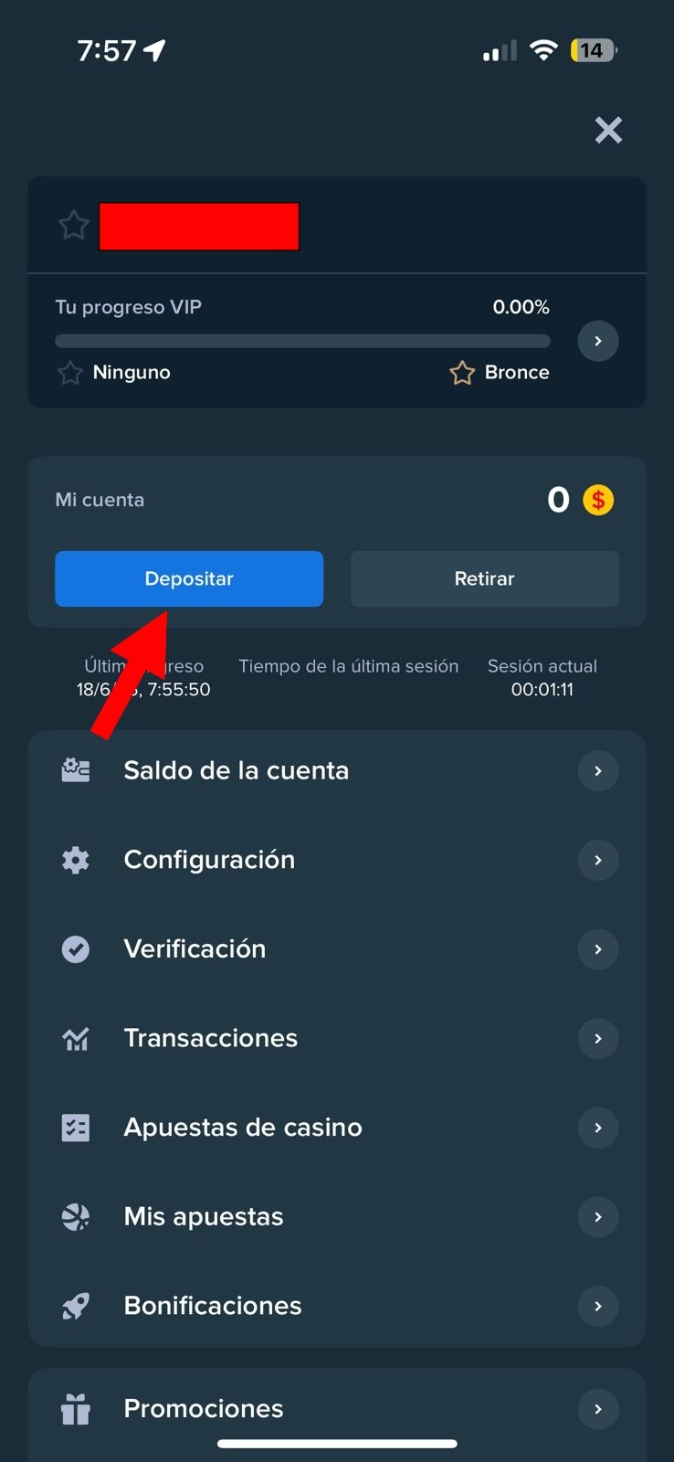 Stake Colombia depositar 1