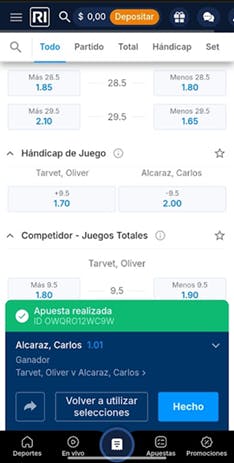 Rivalo Colombia - hacer una apuesta 4