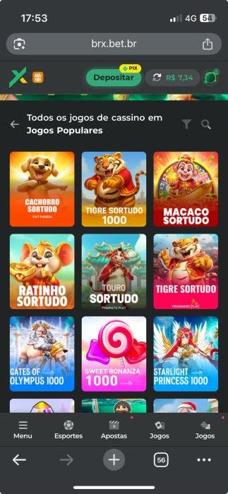 BRX caça niqueis