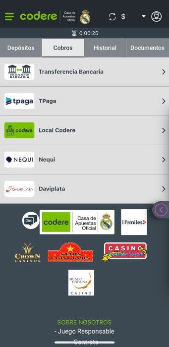 Codere Colombia retirar 1