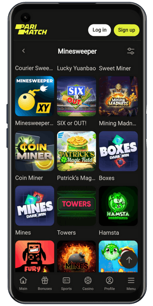 Parimatch-Mines-App