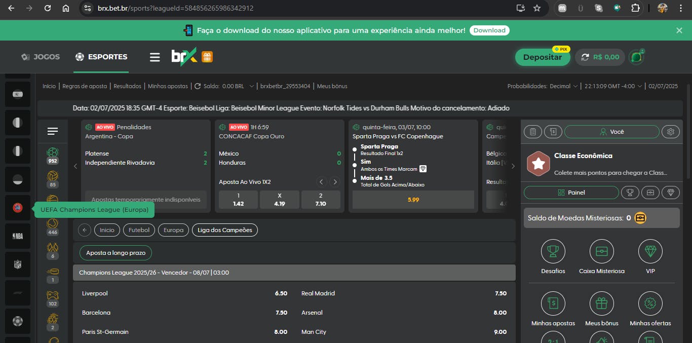 brx Brasil esportes populares