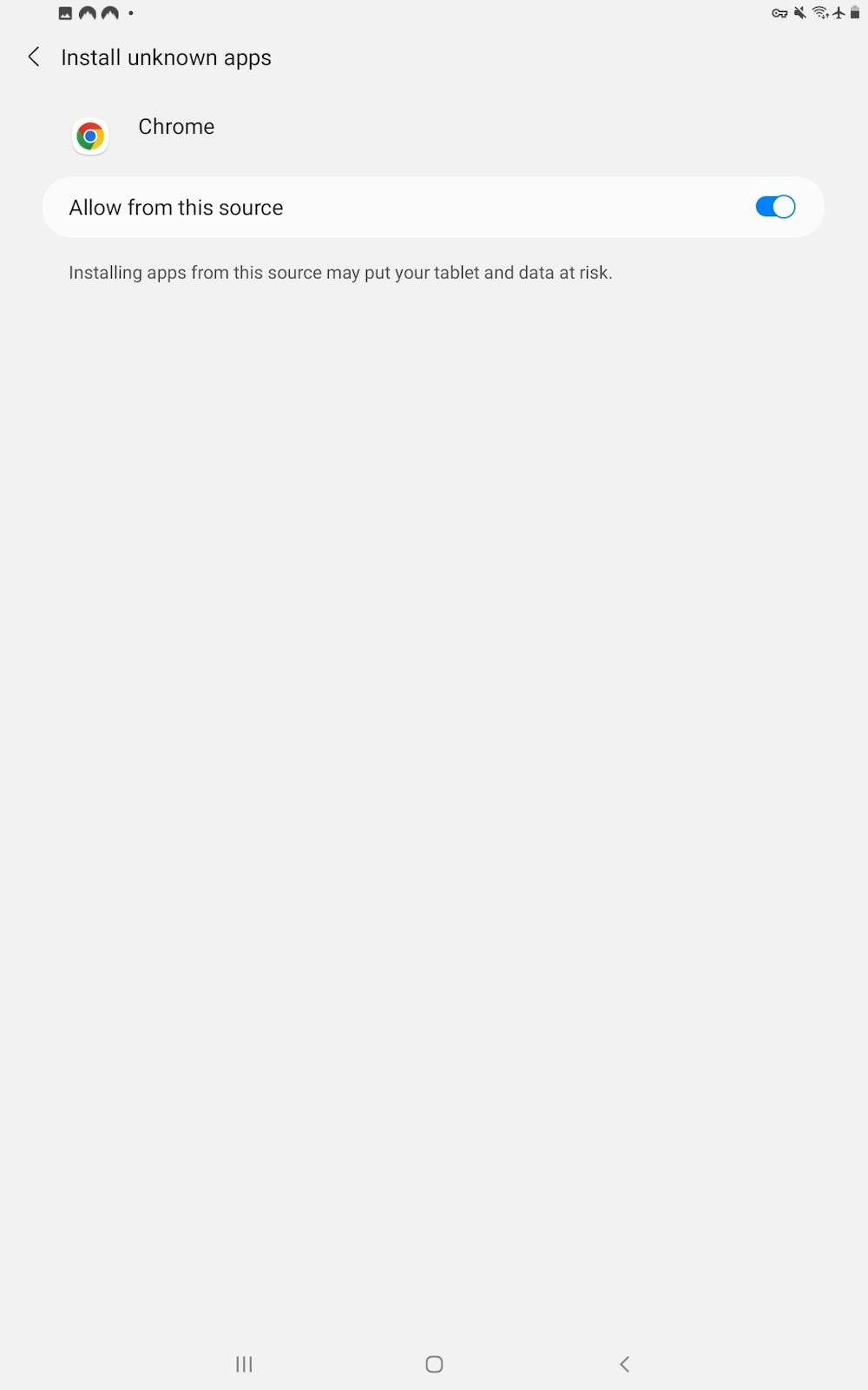 6 - Allow unknown apps