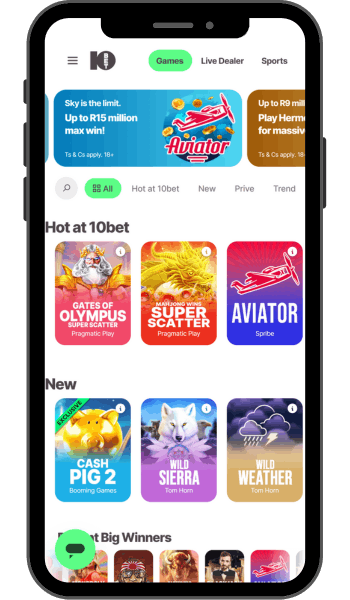 10bet Spina Zonke App