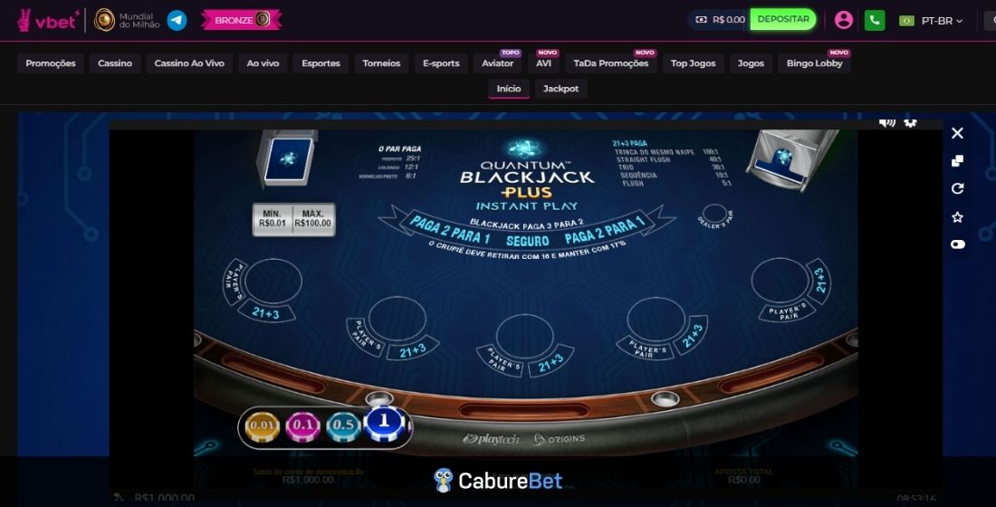 Quantum Blackjack Plus