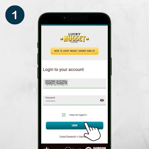 lucky nugget withdrawal steps 1