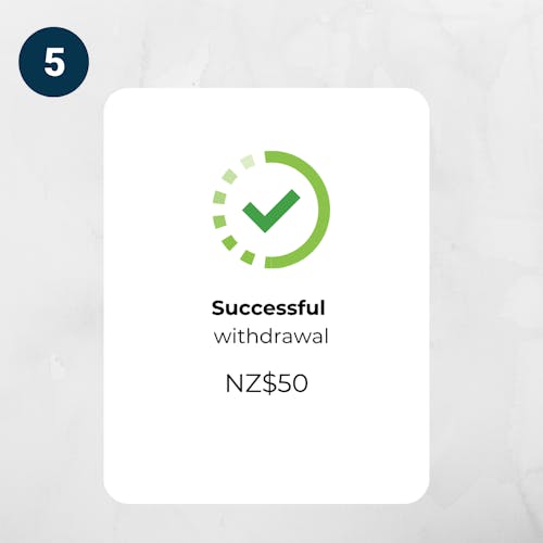 kiwis treasure withdrawal step 5