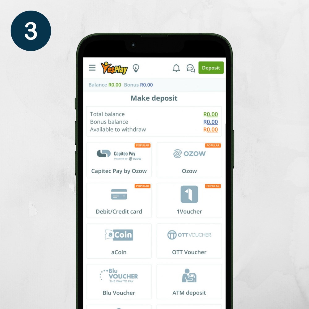 Step3. Make Your First Deposit 