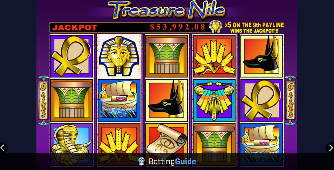 treasure nile jackpot game