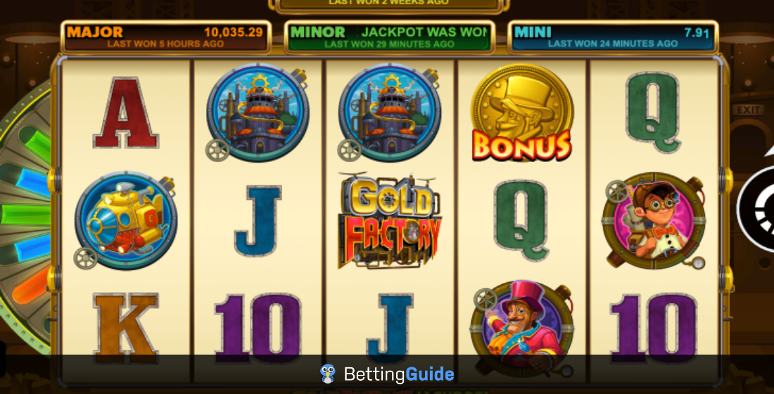 gold factory jackpots mega moolah