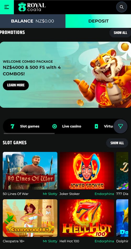 royal coala account and games preview