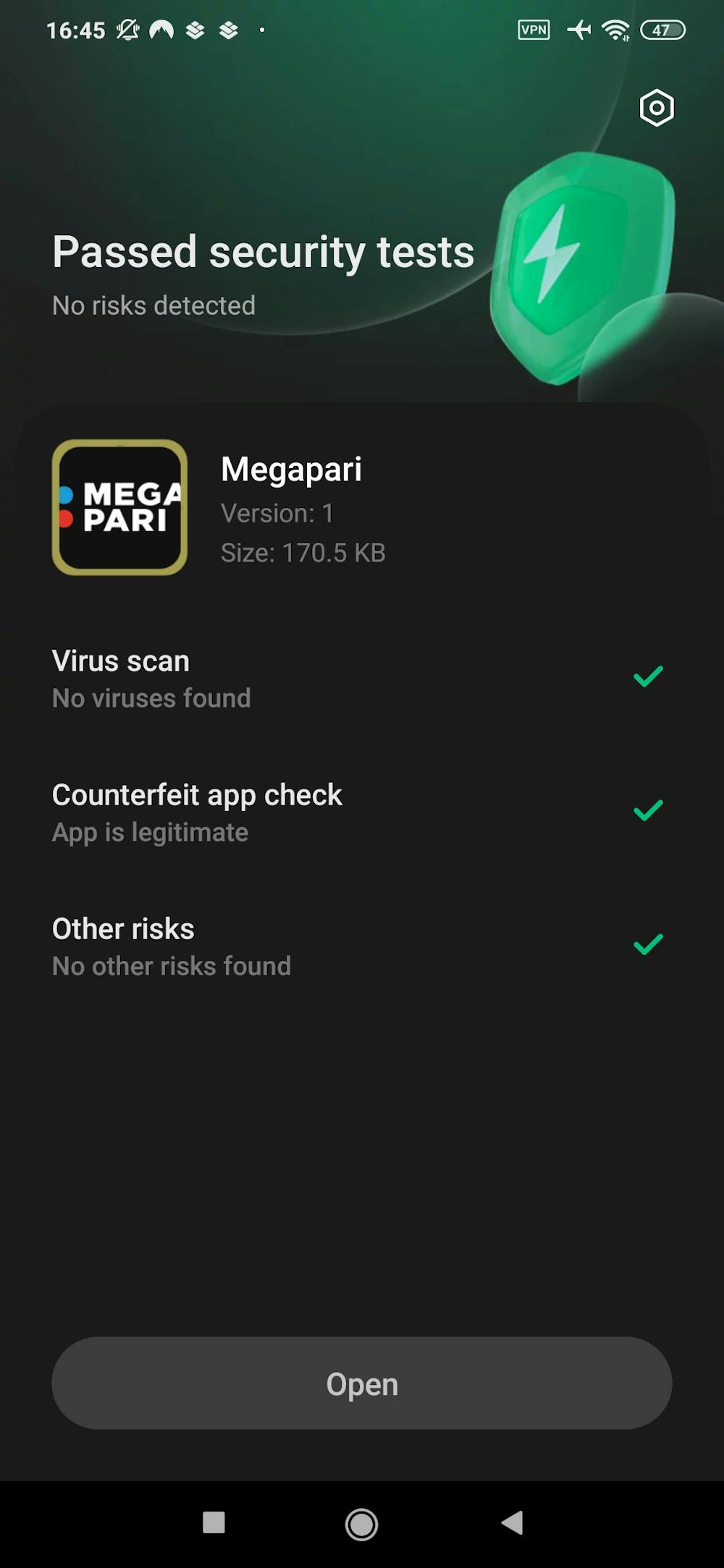 5 - Megapari PWA installed!