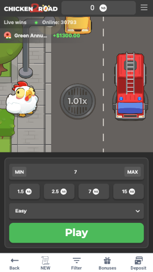 testing Chicken Road game at Tonybet