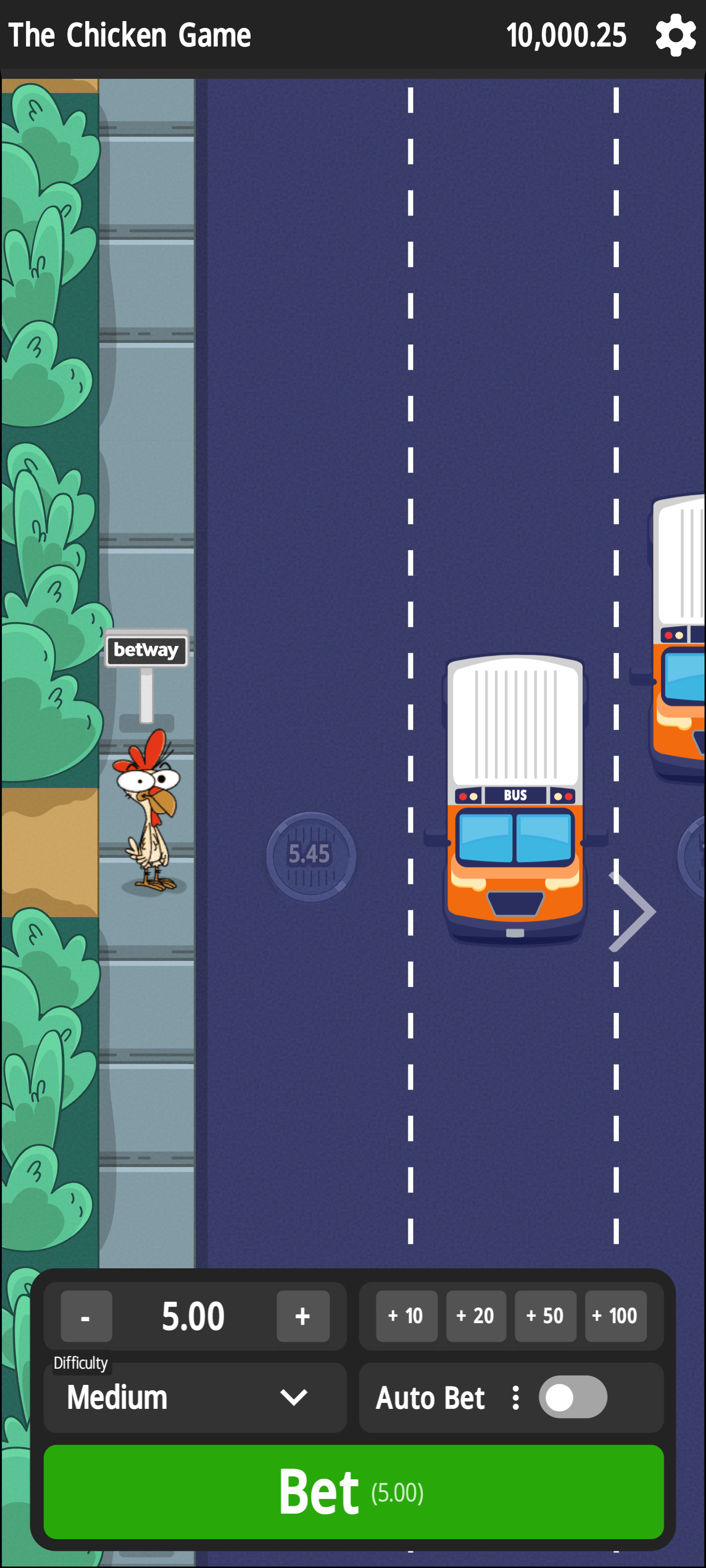 Step2. Decide Your Bet Amount