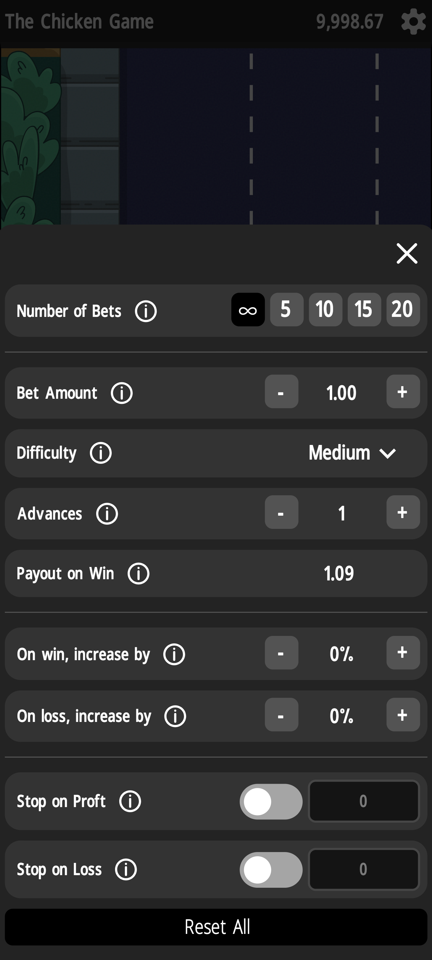 2 - Set your conditions.