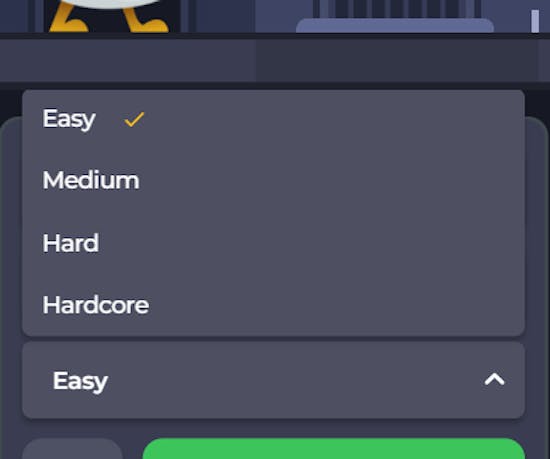 Step2. Pick Your Difficulty Level