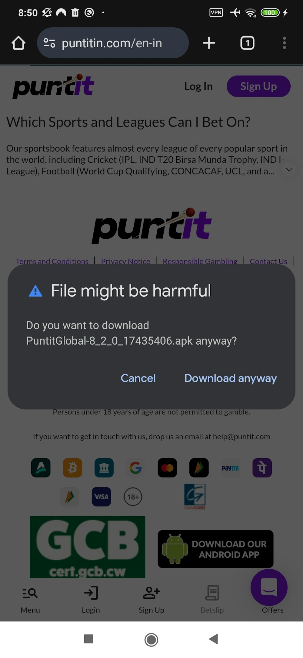 3 - Download the APK.