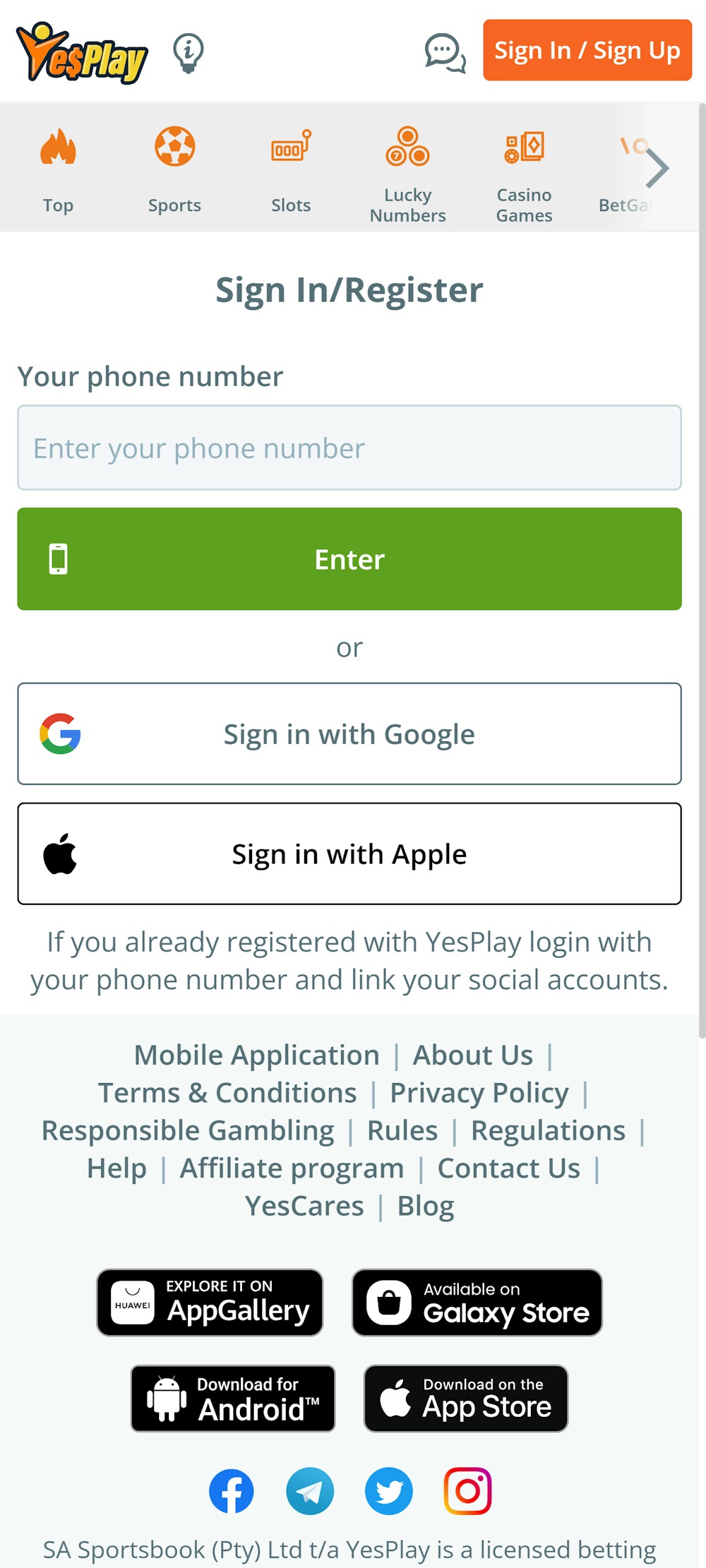 1 - Register with a lottery betting site.