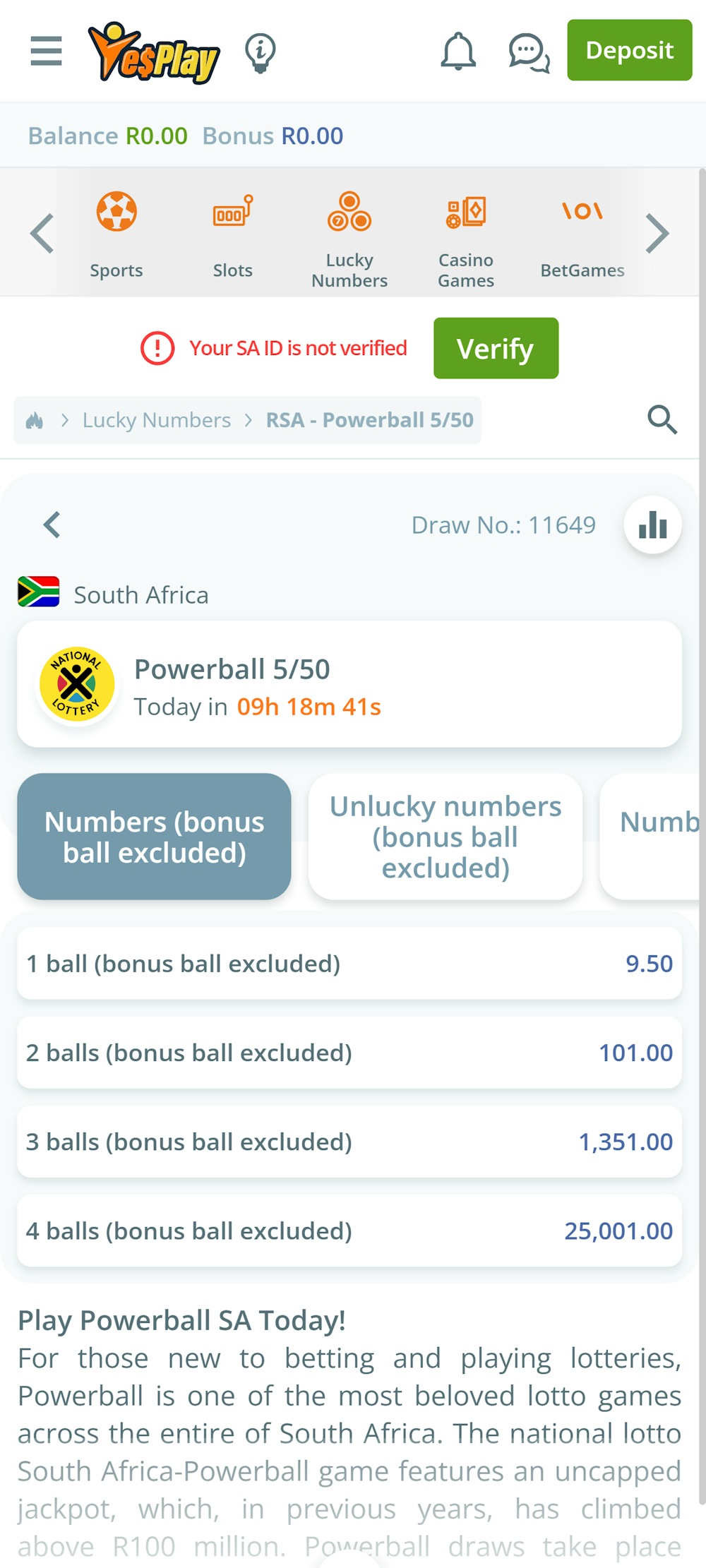 5 - Pick your betting market.