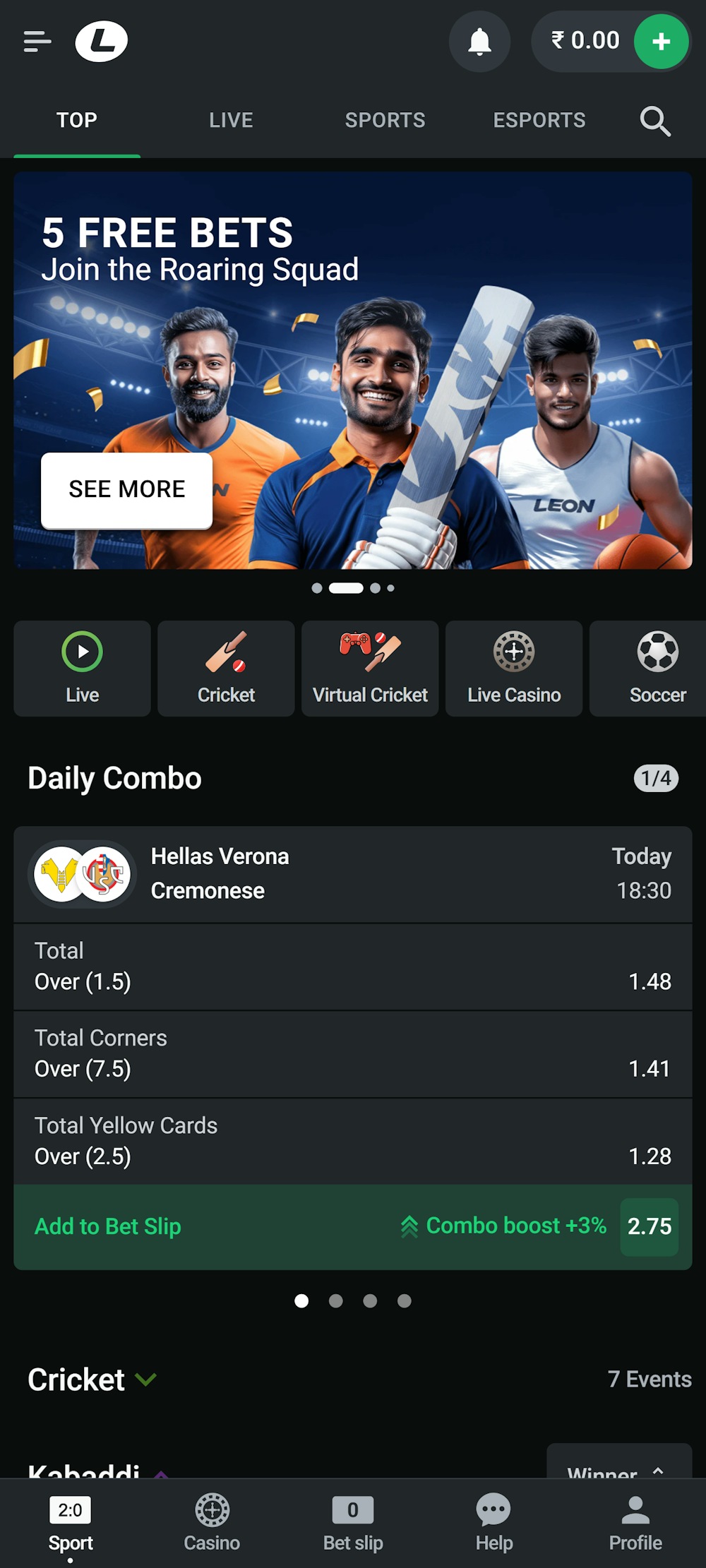 leonbet-sportsbook-home