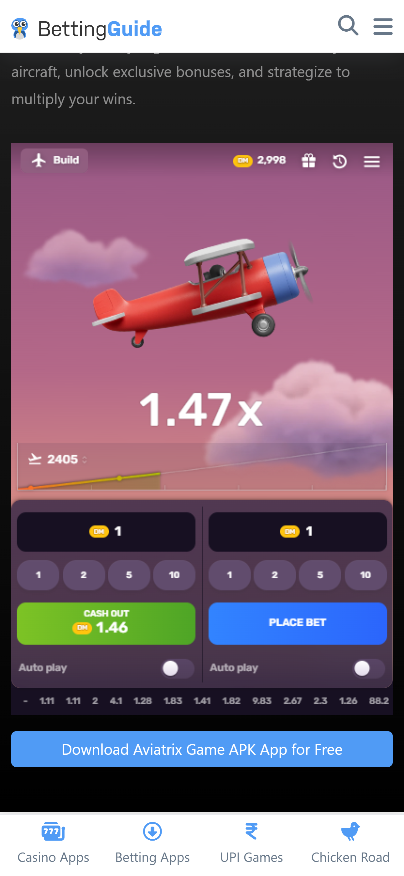 aviatrix demo game