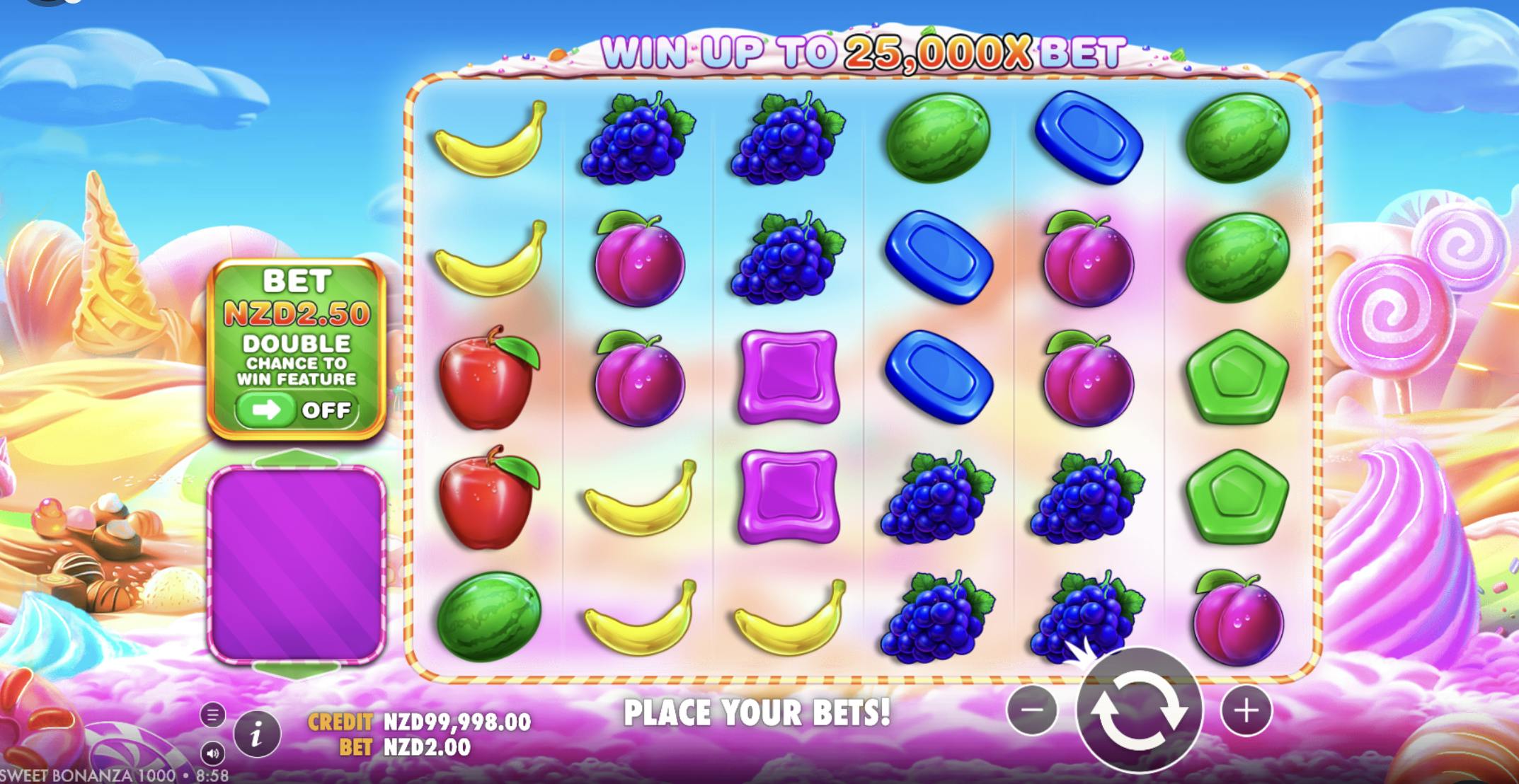 testing sweet bonanza at Casumo nz