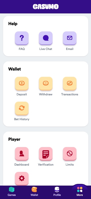 casumo account preview