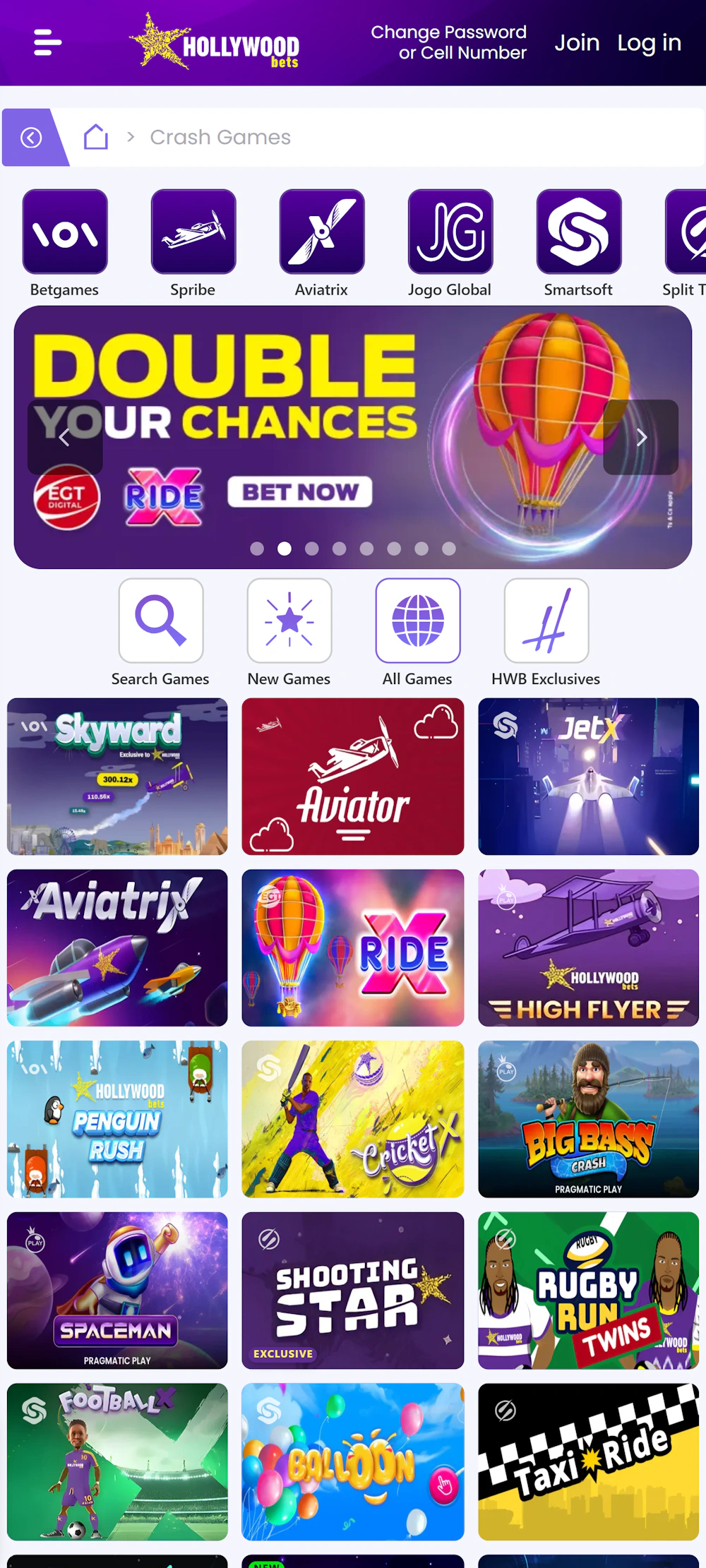 hollywoodbets-crash-games