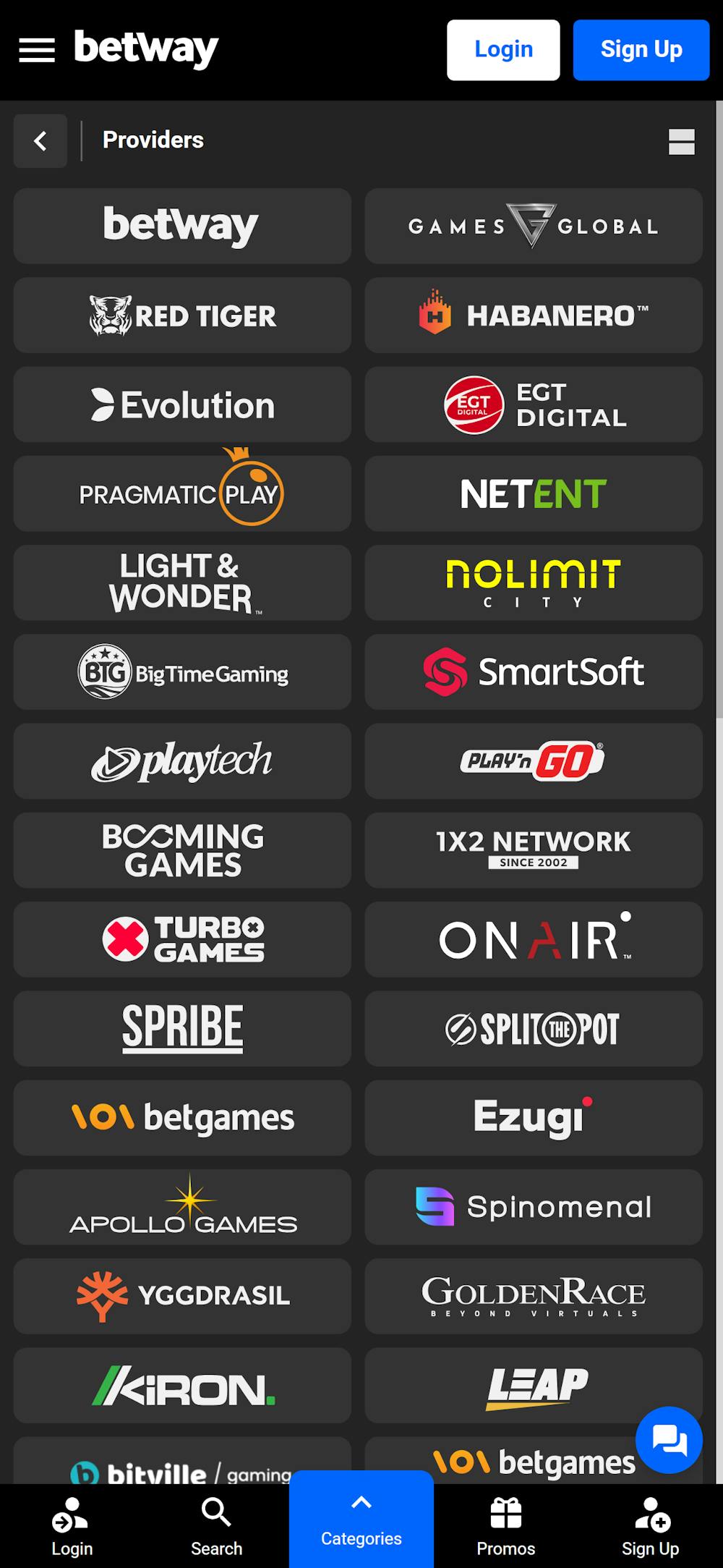 betway-za-game-providers