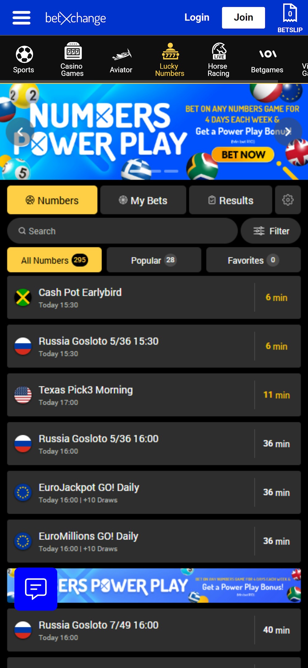 betxchange-lucky-numbers